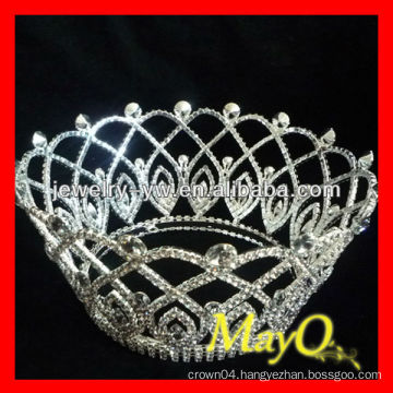 Full Round diamond princess crown, similar designs available, round pageant crown, jewelry bridal tiara